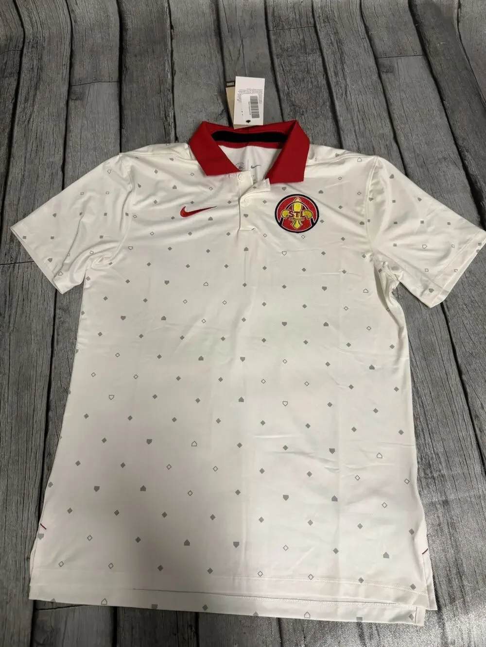 NWT Men’s Nike St. Louis Cardinals 2024 City Connect Vapor Polo Shirt Small READ